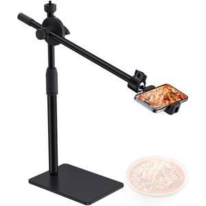 Overhead Phone and Camera Mount Stand - Compatible with iPhone Logitech Webcam